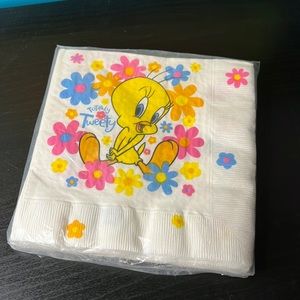 Vintage Hallmark Looney Toons Totally Tweety Napkins